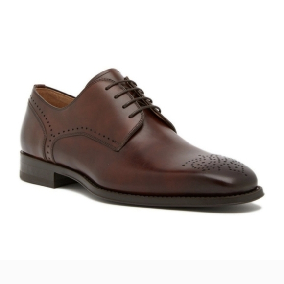 Magnanni Gregorio Leather Derby Shoes Tabaco